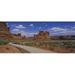 Empty road running through a national park Arches National Park Utah USA Poster Print by - 36 x 12