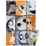 Disney Tim Burton s The Nightmare Before Christmas - Anniversary Wall Poster with Push Pins 14.725 x 22.375