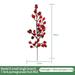 JINGT 5 Stems Red Berry Artificial Flower Festive Fake Flower Year Home Decor Party