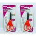 LOT OF 2 Allary #2111 Kids Scissors 5 Inch (RED) Pointed Tip