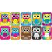 ASH78007 - Non-Magnetic Mini Whiteboard Erasers Color Owls Pack of 10 by Ashley Productions