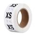 Uxcell Clothing XS Small Size Sticker Label Coding Label 25mm/1inch Dia 1 Roll 500 Round Adhesive Labels