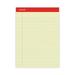 Universal Perforated Ruled Writing Pads Wide/Legal Rule Red Headband 50 Canary-Yellow 8.5 x 11.75 Sheets Dozen (10630)