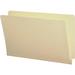 Business Source Straight Tab Cut Legal Recycled End Tab File Folder - 8 1/2 x 14 - End Tab Location - Manila - 10% Recycled - 100 / Box | Bundle of 5