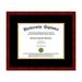 Single Diploma Frame with Double Matting for 15 x 12 Tall Diploma with Black 3/4 Frame