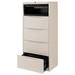 30 W Premium Lateral File Cabinet 5 Drawer Putty