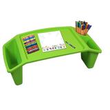 Basicwise Kids Lap Desk Tray Portable Activity Table Green