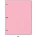 3 Hole - Color Paper 8 1/2 X 11 - 100 Papers Per Pack (Pink)