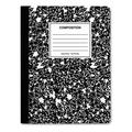 Quad Rule Composition Book Quadrille Rule Black Marble Cover 9.75 X 7.5 100 Sheets | Bundle of 10 Each