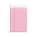Prism + Colored Writing Pads Narrow Rule 50 Pastel Pink 5 X 8 Sheets 12/pack | Bundle of 10 Packs