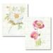 Gango Home Decor Shabby-Chic June Blooms III & IV by Danhui Nai (Printed on Paper); Two 11x14in Unframed Paper Posters