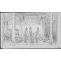 Javanese Dancers on Stage (from Sketchbook of Javanese Dancers) Poster Print by John Singer Sargent (American Florence 1856 ï¿½1925 London) (18 x 24)