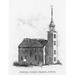Boston: Church. /Nfederal Street Church Now Arlington Street Church Built 1744 In Boston Massachusetts. Wood Engraving 1860. Poster Print by (18 x 24)