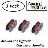 Victor Model 2640 Compatible CAlculator RS-6BR Twin Spool Black & Red Ribbon by Around The Office