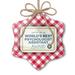 Christmas Ornament Worlds Best Psychologist Assistant Certificate Award Red plaid Neonblond