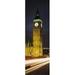 Panoramic Images PPI108209L Clock tower lit up at night Big Ben Houses of Parliament Palace of Westminster City Of Westminster London England Poster Print by Panoramic Images - 12 x 36