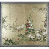 Superstock SAL2601083LARGE Folding Screen with Flowers Japanese Art Poster Print 24 x 36 - Large