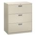 Legal & Lateral File Cabinet with 3 Drawer Light Gray