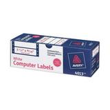 Avery Dot Matrix Printer Mailing Labels Pin-Fed Printers 0.94 x 3.5 White 5 000/Box