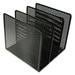 Artistic Urban Collection Punched Metal File Sorter 3 Sections Letter Size Files 8 x 8 x 7.25 Black