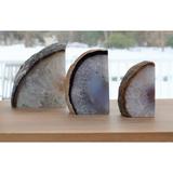 Willa Arlo™ Interiors Evelynn Non-skid Agate Bookends Agate/Geode, Crystal in Black | 4.5 H x 6 W x 2.5 D in | Wayfair