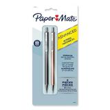 Advanced Mechanical Pencils HB (#2) 0.7 mm Black Lead Gun Metal Gray; Rose Gold Barrel 2/Pack