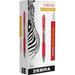 Zebra Pen Sarasa Gel Retractable Pens Bold Pen Point - 1 mm Pen Point Size - Refillable - Retractable - Red Pigment-based Ink - Translucent Barrel - 12 / Dozen