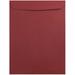 JAM Paper & Envelope 9 x 12 Open End Envelopes Dark Red 50/Pack