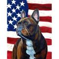 11 x 15 In. Usa American Flag With French Bulldog Flag Garden Size