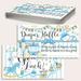 Diaper Raffle Tickets - It s A Boy - Set of 50 Double-Sided Raffle Cards - Blank Baby Shower Stationery - Fun and Colorful Baby Shower Supplies for Under $15!