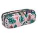 J World Girls Jojo Double Compartment Kids Pencil Case for School Palm Leaves