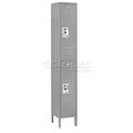 Nexel Industries IS1837KGY Ready to Assemble Single Tier & 3 Door Locker- Gray - 15 x 18 x 72 in.