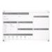 Ghent Graphics Slide Changeable Glass Dry Erase Board Non-Magnetic Horiz 24x36