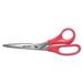 Value Line Stainless Steel Shears 8 Long 3.5 Cut Length Red Straight Handle | Bundle of 2 Each