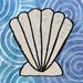 Whimsy Coastal Clam Shell Poster Print by Bluebird Barn Bluebird Barn