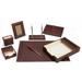 Majestic Goods Brown Eco-Friendly 8-piece Leather Desk Set