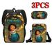 Boy Girl Kids School Book Bags 3PCS Encanto Women Bagpack Charm Student Cartoon Figure Anime Reduce Burden Shoulder Bag Pencil Box (#1)