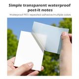 iOPQO Sticky Note Transparent Sticky Notes Clear Sticky Notes Waterproof Sticky Notes For Students & Home 50PCS Note Transparent Simple Note Paper S S