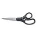 Westcott KleenEarth Basic Plastic Handle Scissors Pointed Tip 7 Long 2.8 Cut Length Black Straight Handle Each