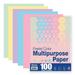 BAZIC 100 Sheets Pastel Color Multipurpose Paper 8.5 x11 Colored Copy Paper Fax Laser Printing (100/Pack) 1-Pack