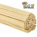 60 Pieces Bamboo Sticks Wooden Craft Sticks Extra Long Sticks for Crafting (15.7 Inches Length )