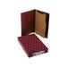 Smead 29855 Pressboard End Tab Classification Folders Legal Four-Section Red 10/Box