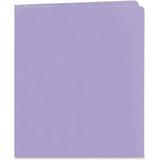 Smead 2-Pocket Folders 1/2 Folder Capacity - Letter - 8 1/2 x 11 Sheet Size - 2 Pocket(s) - 11 pt. Folder Thickness - Leatherette - Lavender - 1.76 oz - Recycled - 25 / Box