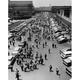 High angle view of a group of industrial laborer walking on a road Rouge plant Ford Motor Company Dearborn Michigan USA Poster Print (24 x 36)