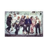 BTS Group Bed Poster