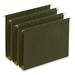 Two Inch Box Bottom Pressboard Hanging Folder Letter Standard Green 25/Box -UNV14142