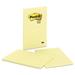 Post-it Notes 663 5 in. x 8 in. Note Ruled Original Pads - Canary Yellow (50-Sheets/Pad 2-Pads/Pack)