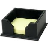 Classic Black Leather 3 x 3 Note Holder