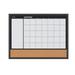 Bi-Silque Visual Communication Products MX04511161 3-In-1 Board Cal Combo Planner - White & Black Frame