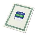 Parchment Paper Certificates 8.5 X 11 Optima Green With White Border 25/pack | Bundle of 10 Packs